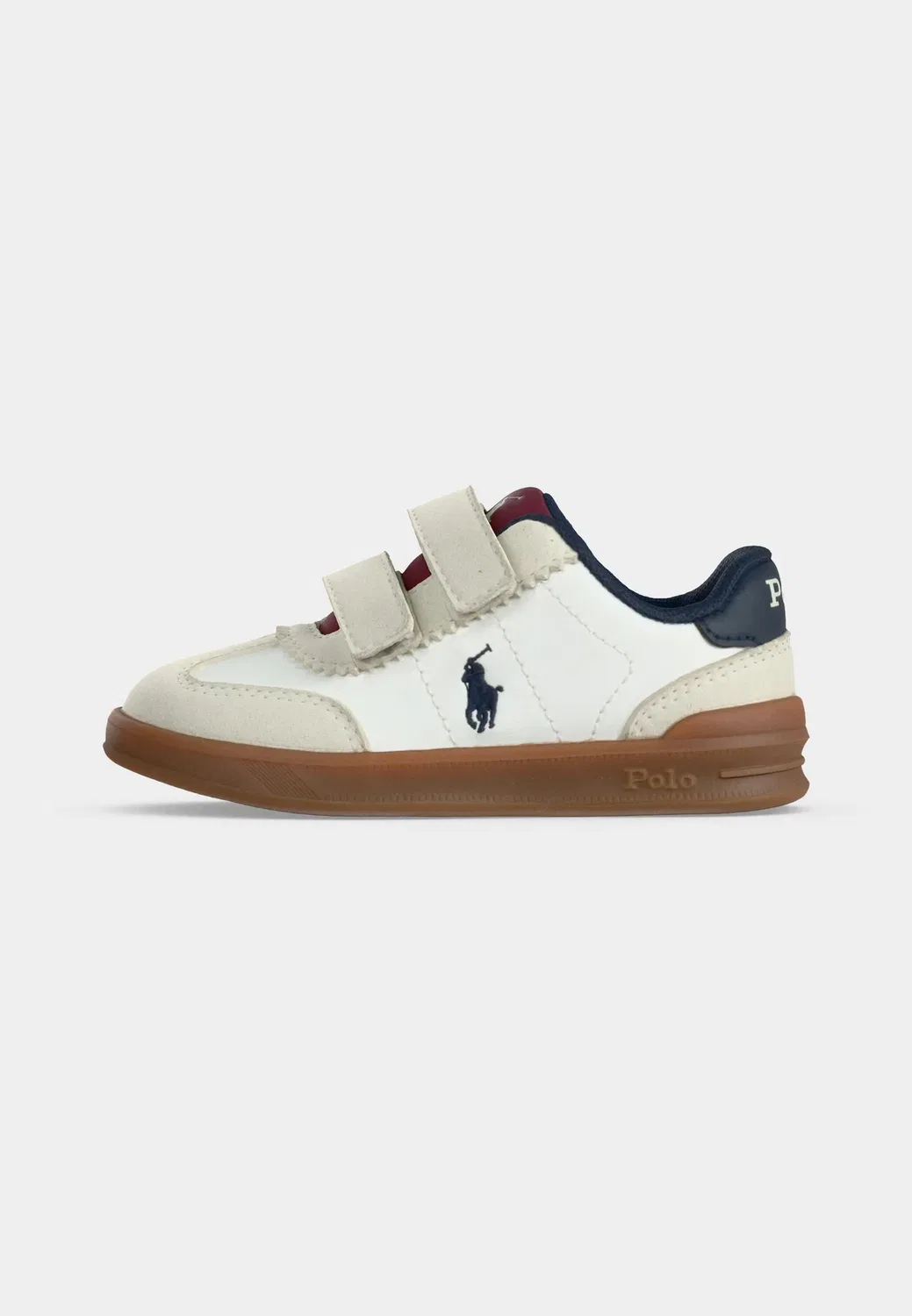 Холлис - детская обувь Polo Ralph Lauren, Paper White/Grey/Dark Red/Navy — фото 2