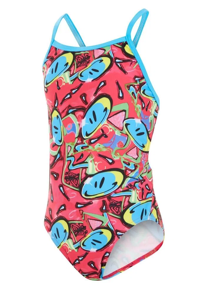 Детский купальник для девочек с открытой спиной Bounce Pacer Fly Back Maru, Pink