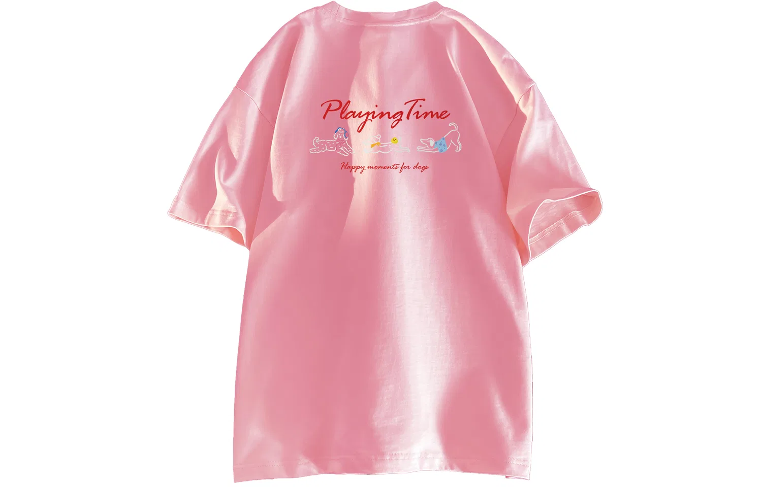 Детская футболка с круглым вырезом, плотная, Pink, YALU