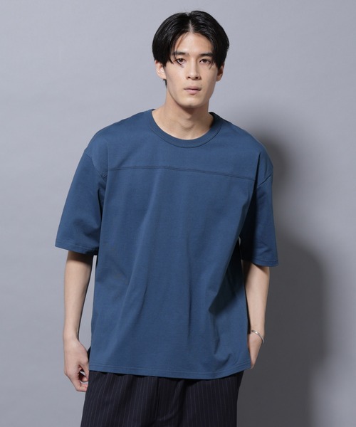 

Футболка для футбола, свободного кроя, с коротким рукавом NANO universe, синий