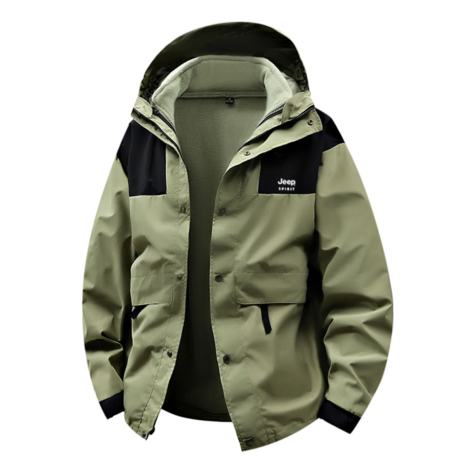Детская куртка с воротником-стойкой Light Army Green (3-in-1) JEEP SPIRIT
