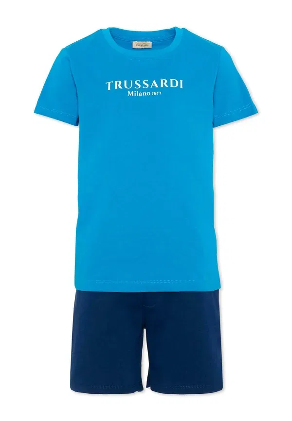 Комплект из шорт и майки с принтом Tru Trussardi Junior, синий