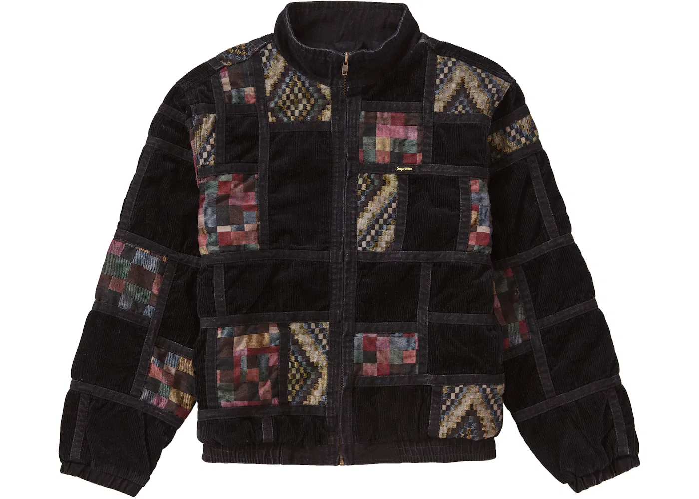 Мужская куртка из денима с заплатками Supreme, Washed Black