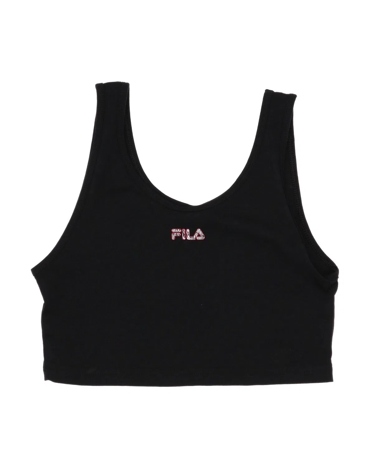 Детская футболка для девочек с логотипом Fila, черный