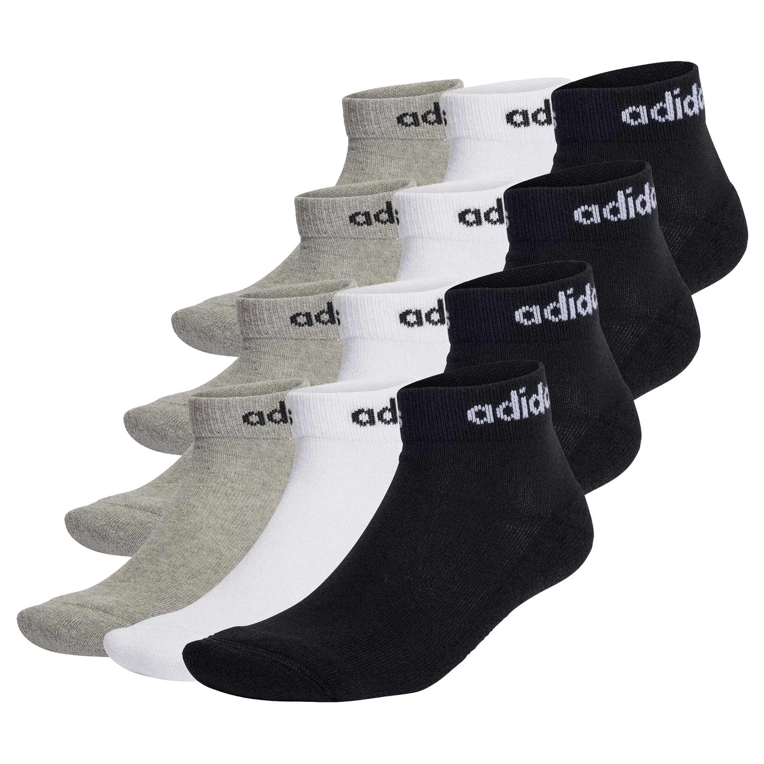 Детские носки с принтом Linear Cushioned Ankle Adidas, Bunt / Kieselgrau