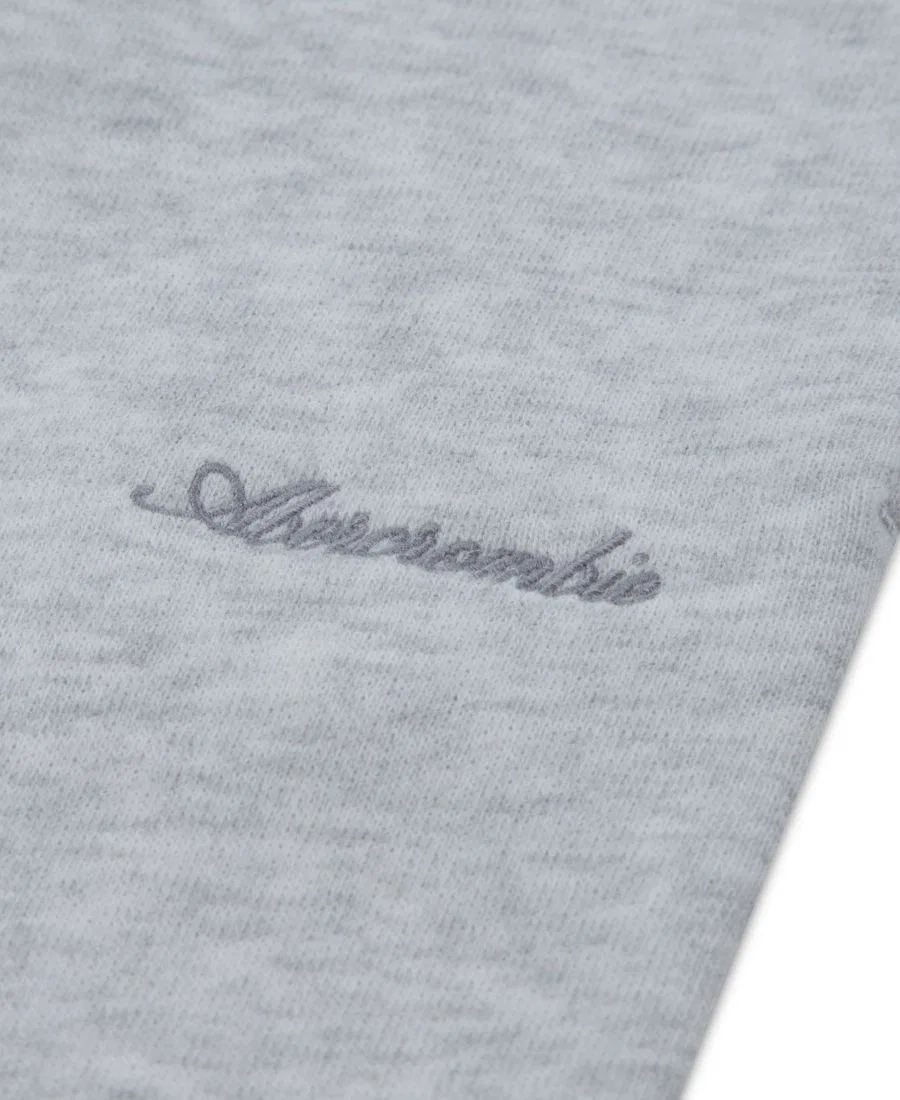 Штаны свободного кроя с принтом Wide Leg Fleece abercrombie kids, Light /Pastel Gray — фото 3