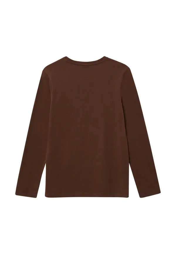 Лонгслив с принтом Long sleeved top S.Oliver, dunkelbraun, темно-коричневый — фото 4