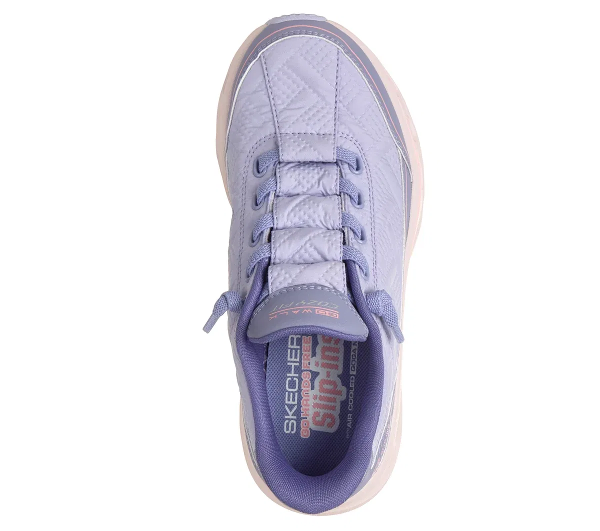 Детские слипоны GO WALK Glide-Step 2.0 - Cozy Fit Skechers, лавандовый — фото 2