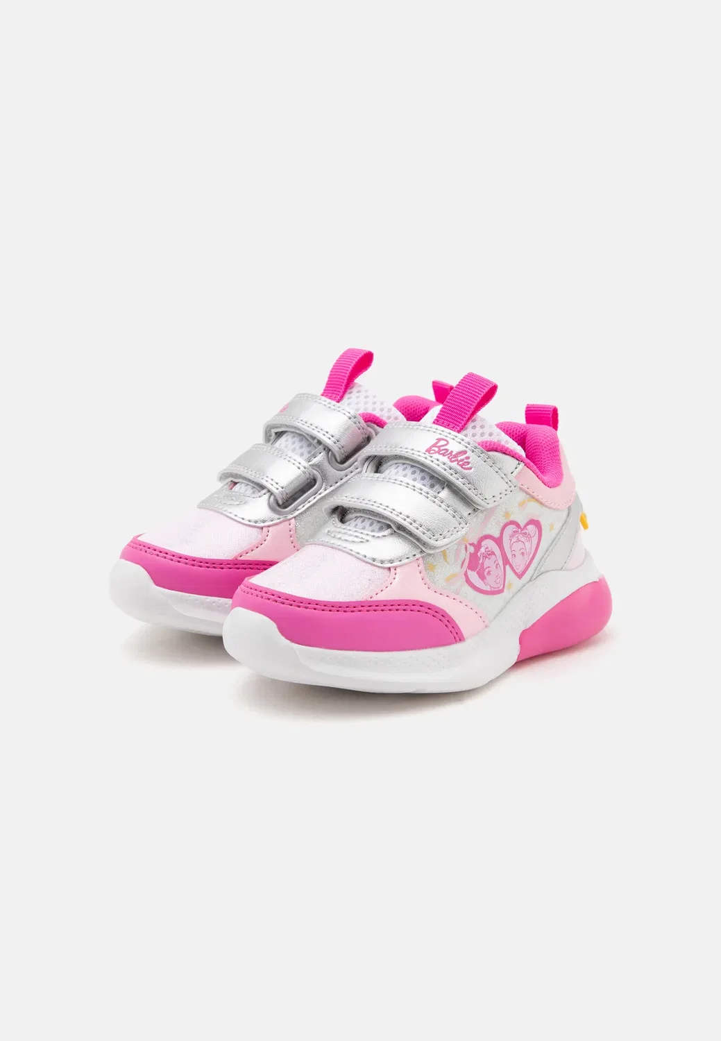 Кроссовки Barbie girl light Primigi, Silver-Coloured/Pink — фото 2