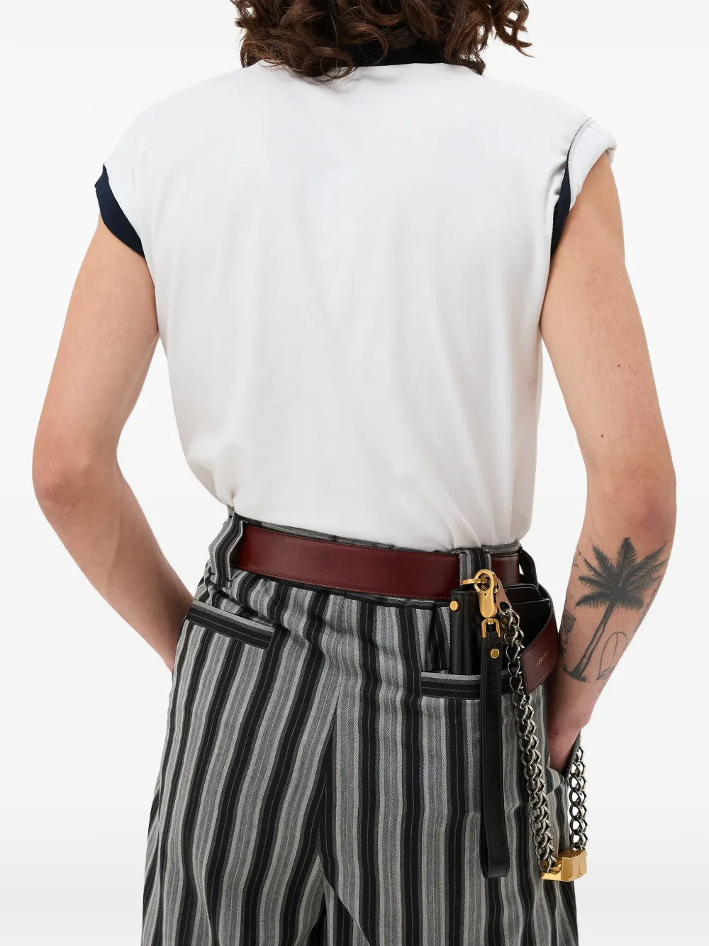 Футболка Versace Stretch Cotton Jersey, белый — фото 3