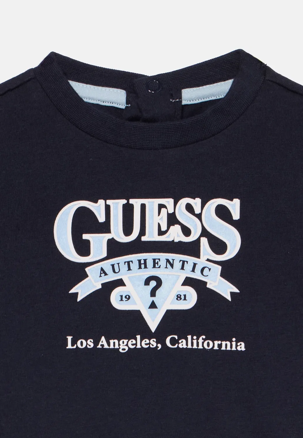 Футболка унисекс с логотипом, с длинными рукавами Guess, Smart Blue — фото 3