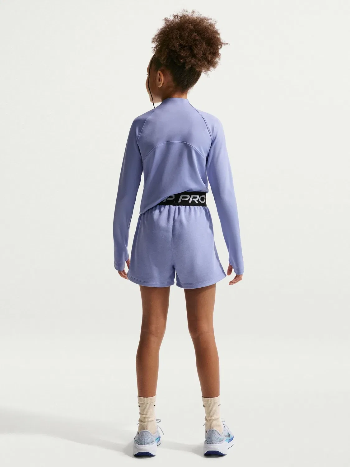 Шорты Nike Pro Dri-FIT Fleece, фиолетовые — фото 2