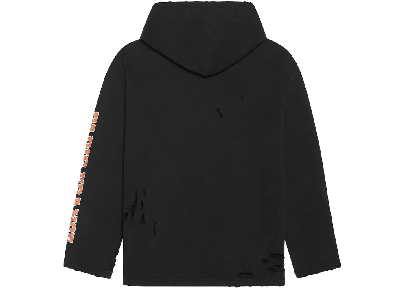 Женский укороченный худи с принтом Maison Balenciaga Cropped Hoodie Balenciaga, Black Orange White — фото 2