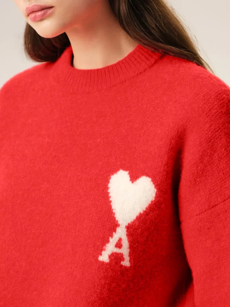 Свитер Crewneck, Adc AMI PARIS, Red — фото 3