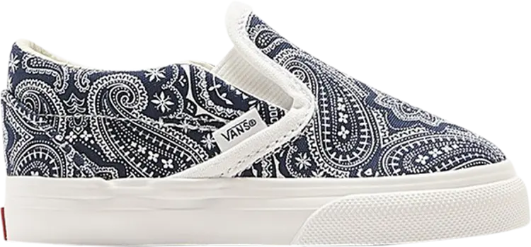 

Кеды Vans Kith x Vault OG Classic Slip-On Toddler Paisley, синий
