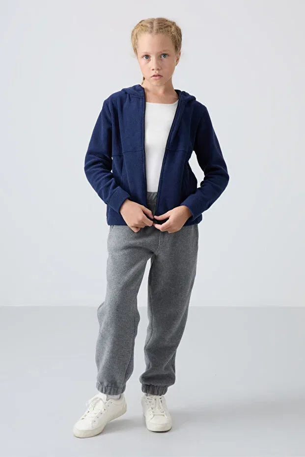 Детское для девочек свитшот с капюшоном из флиса 2-pack Tommy Life, Indigo Fiesta — фото 2