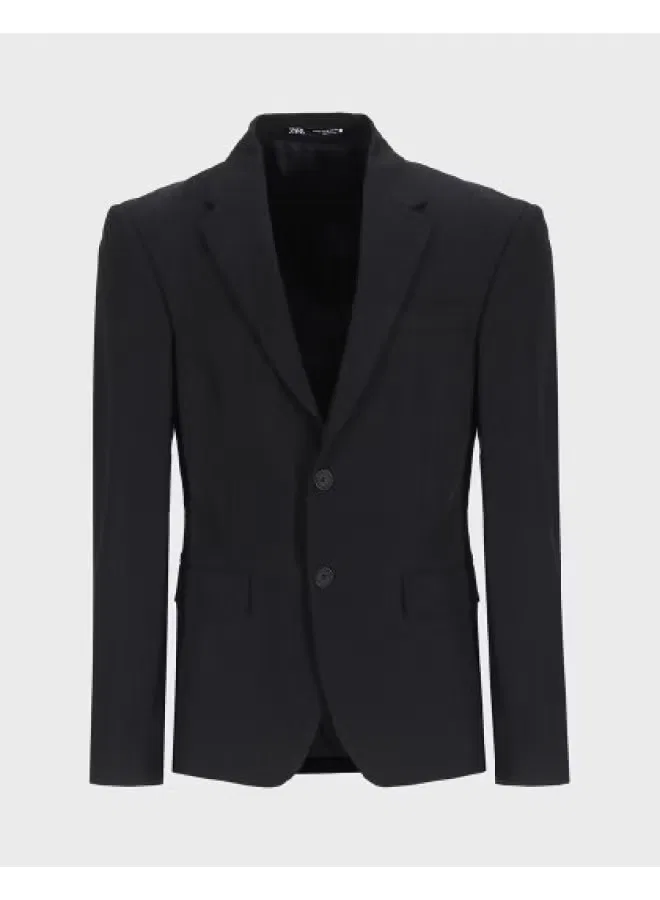 Костюм деловой минималистичный Zara, черный