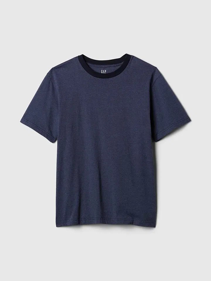 Женская свободная футболка GAP, Dark Blue — фото 4