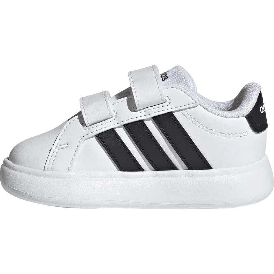 Кроссовки детские с мягкой подошвой Grand Court 3.0 Bubble adidas, Белый — фото 2
