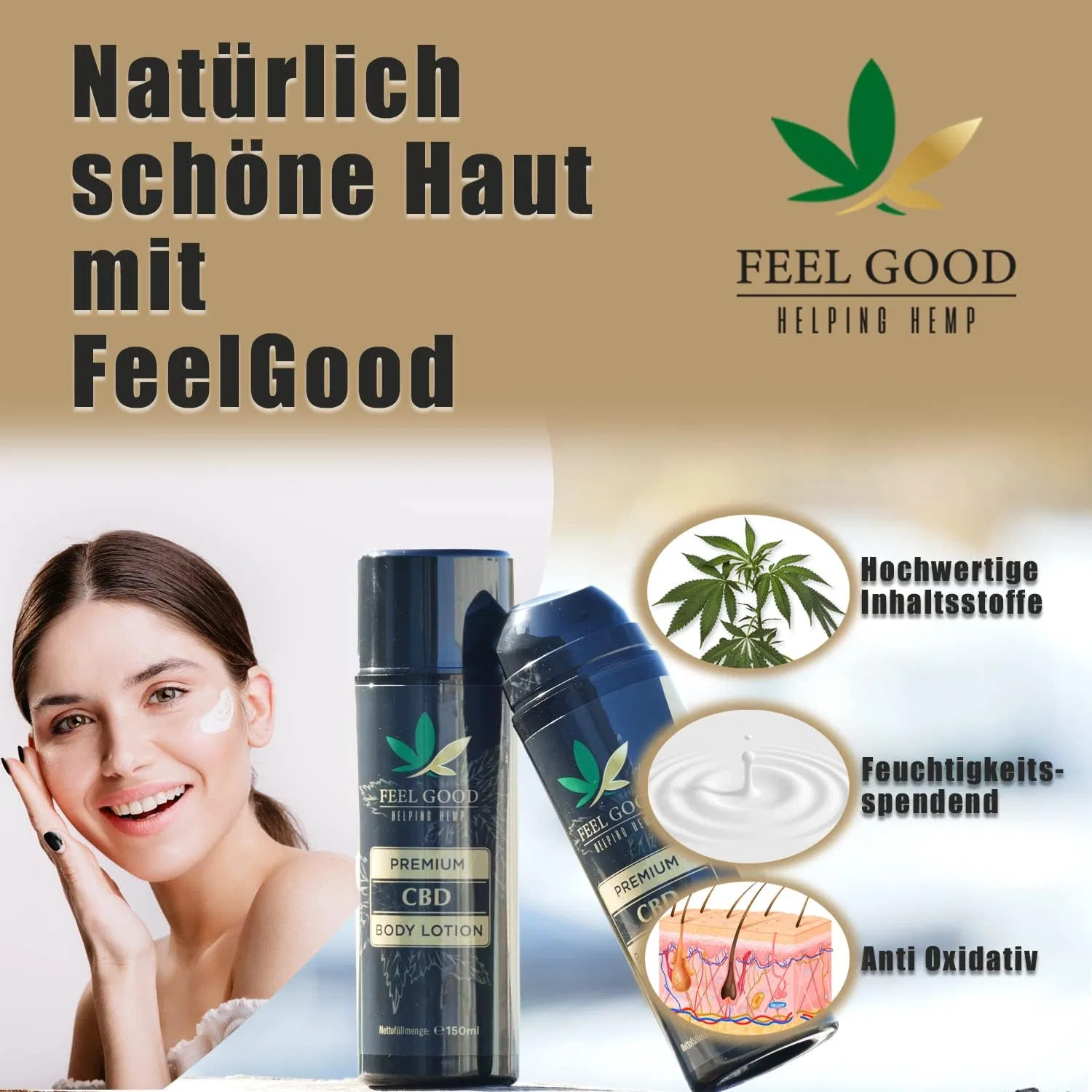 Лосьон для тела CBD Anti-Aging, Generisch, 200 мл — фото 4