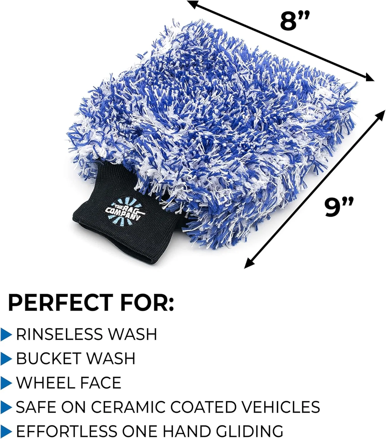 Митка для мытья Cyclone Ultra, The Rag Company, набор 2 шт, 22.9x20.3 см, Blue, Black — фото 2