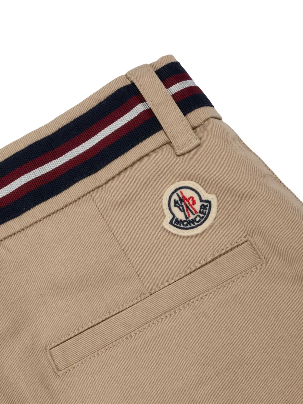 Брюки с эластичным поясом и манжетами Moncler Enfant, коричневый — фото 3