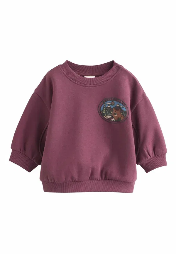 Спортивный костюм с принтом Set Next, burgundy red bear, красный — фото 2