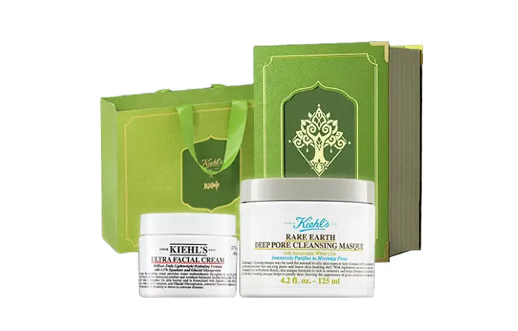 Набор для ухода за кожей с маской и кремом Kiehl's, Amazonian White Clay Purifying Facial Mask 125ml + High Hydrating Face Cream 50ml — фото 3