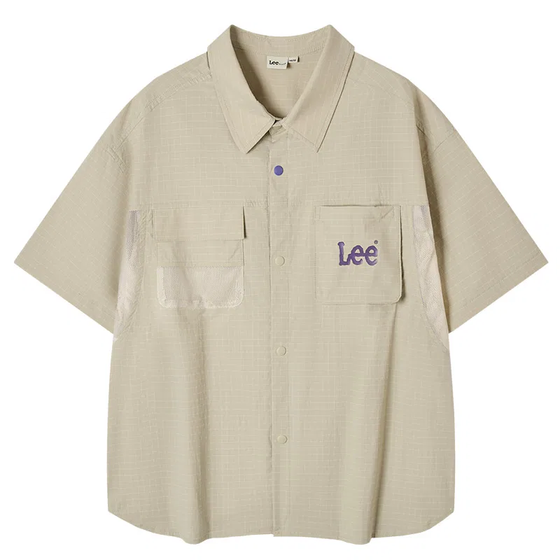 Детская рубашка повседневная с отложным воротником Lee, Khaki