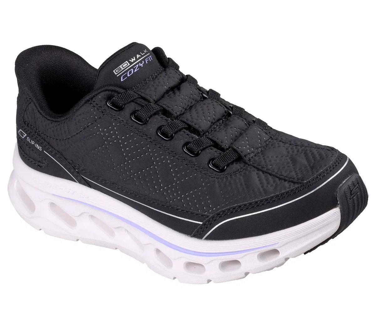 Детские слипоны GO WALK Glide-Step 2.0 - Cozy Fit Skechers, черный — фото 4