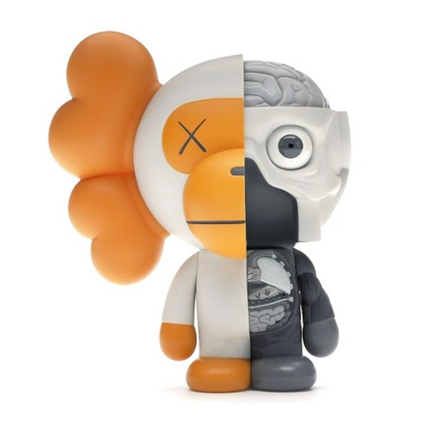 

Виниловая фигурка Kaws Bape Dissected Baby Milo, белый