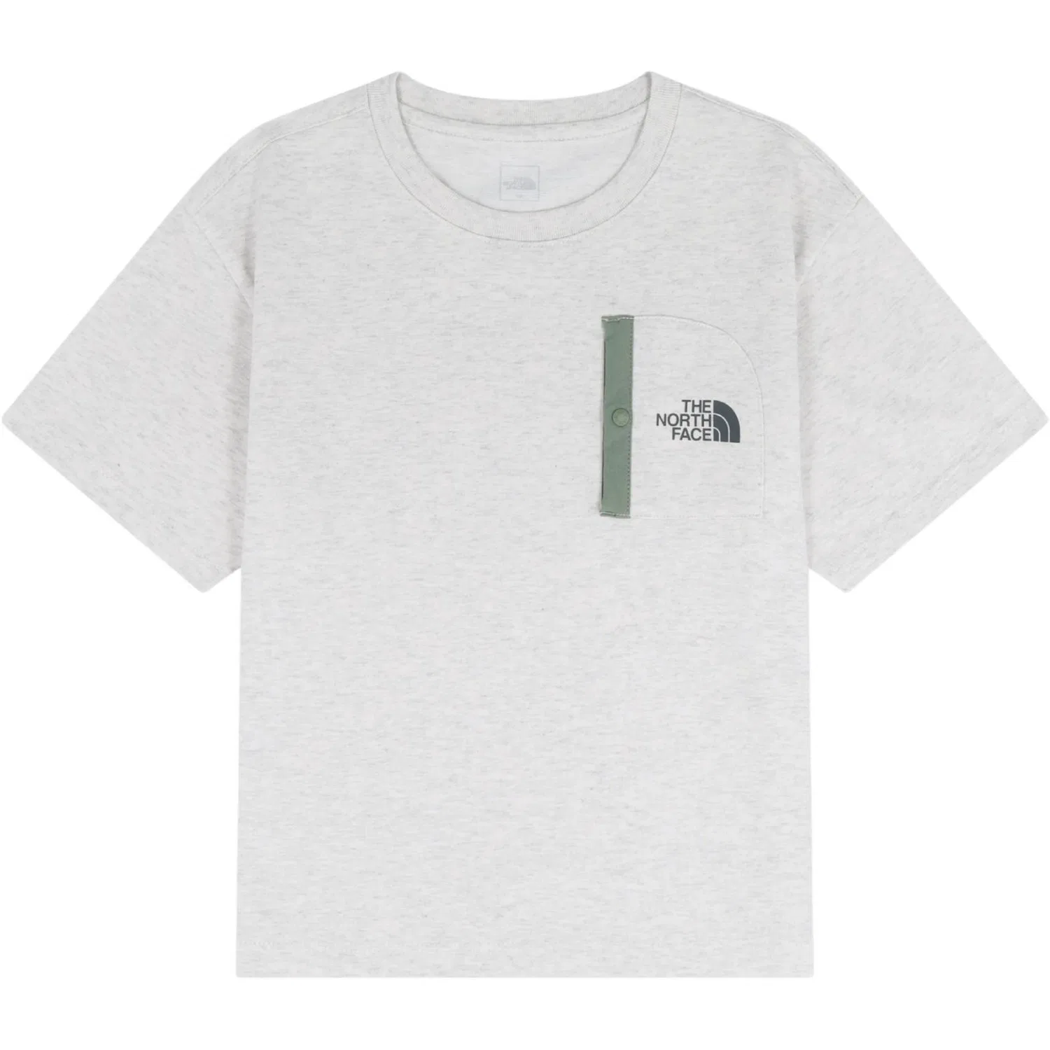 Детский спортивный комплект из футера The North Face, Oatmeal Top+Green Pants — фото 3