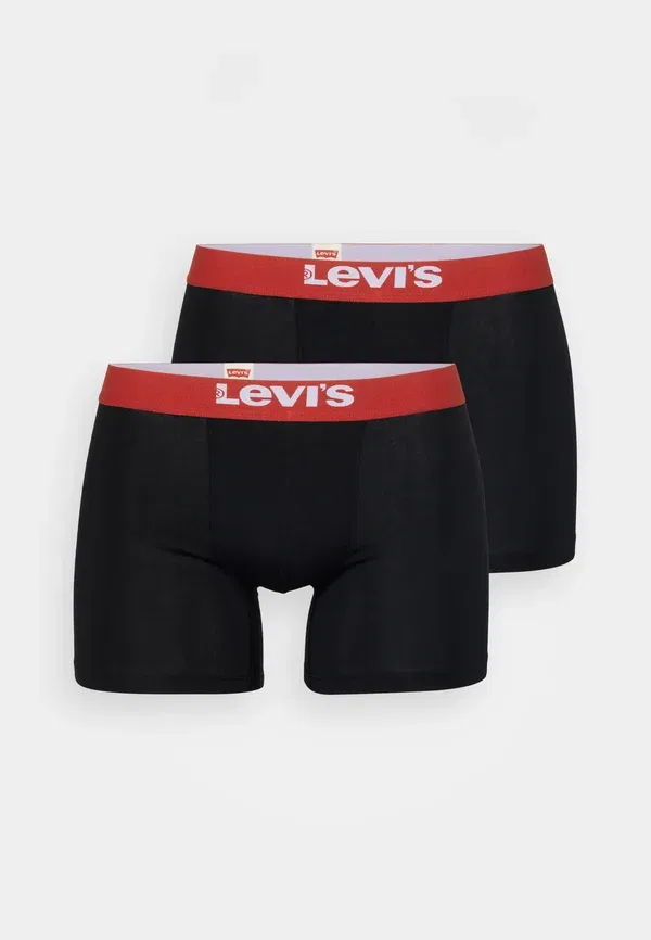 Комплект боксеров Levi'S, черный/красный — фото 4