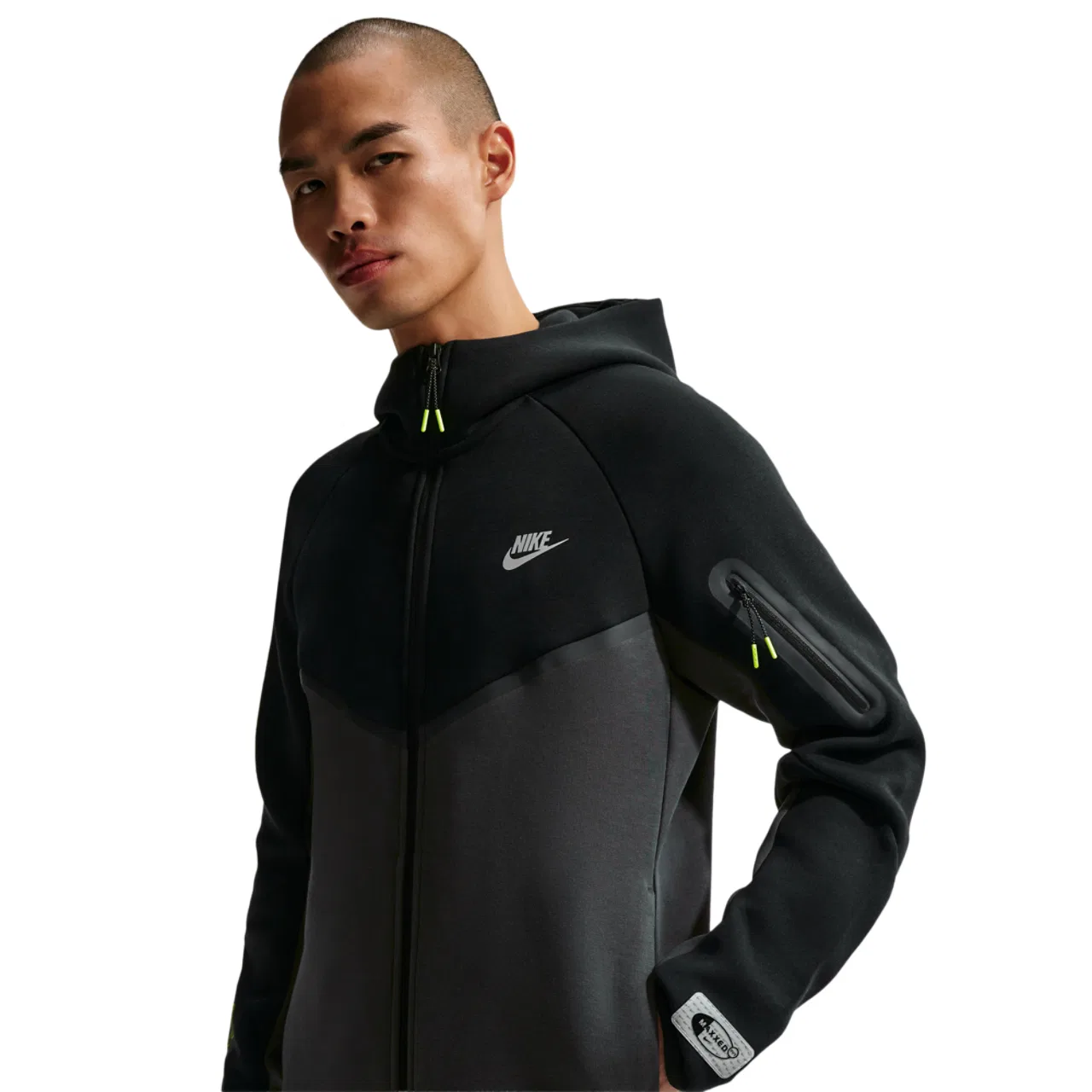 Мужская куртка Tech Fleece Windrunner Full-Zip Nike, желтый/серый