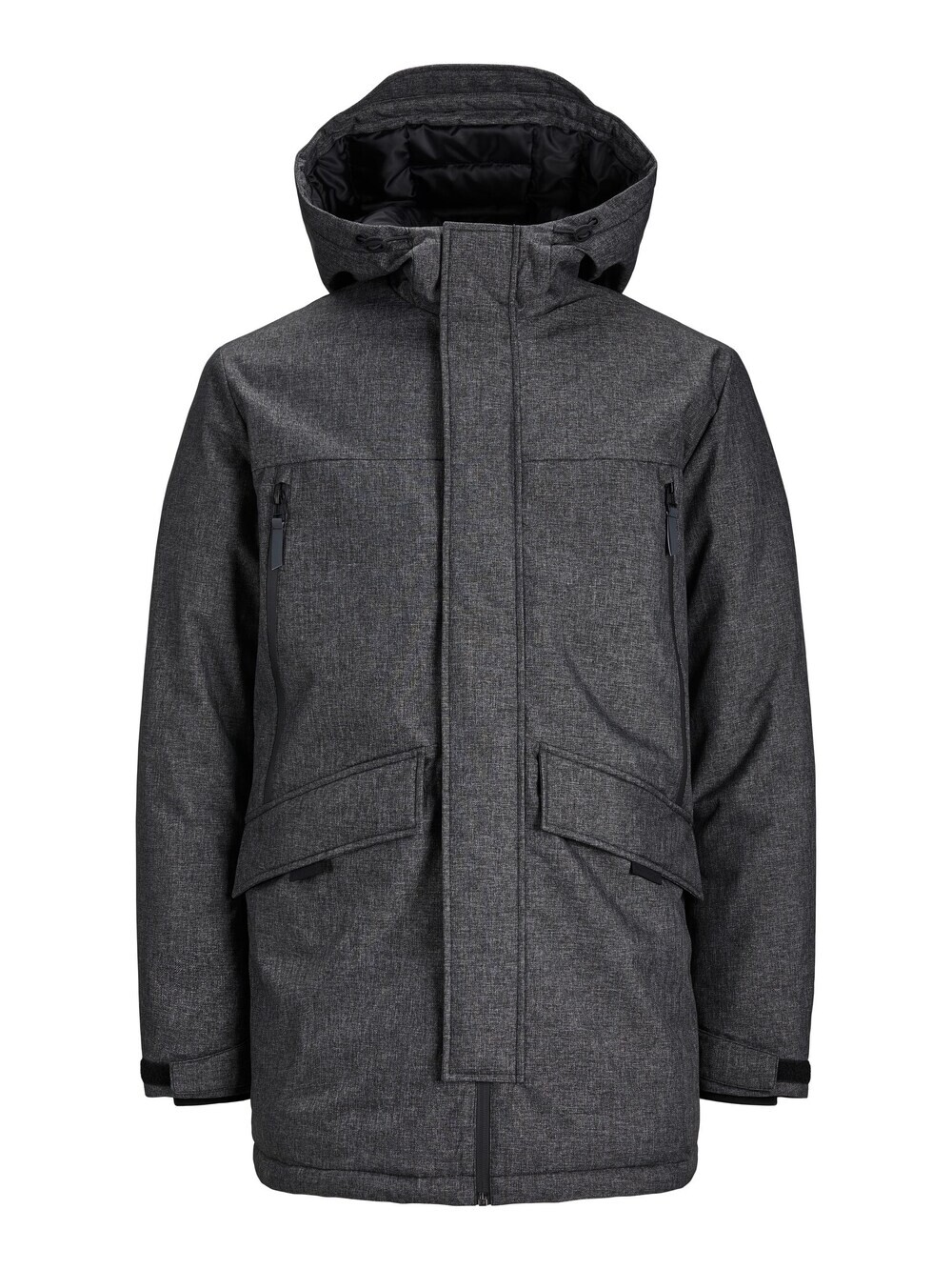 

Зимняя парка JACK & JONES, пестрый черный