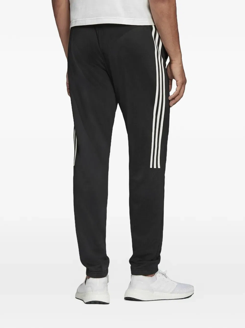 Спортивные штаны в полоску Adidas, черный — фото 2