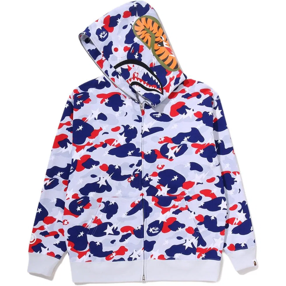 Детский свитшот с капюшоном немодельный прямой крой FW26 A BATHING APE, White