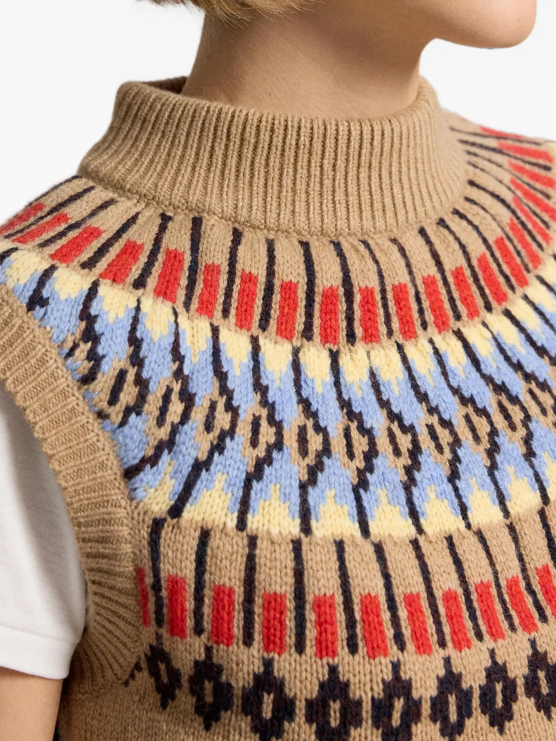 Вязаный жилет Fair Isle Polo Ralph Lauren, нейтральные — фото 4