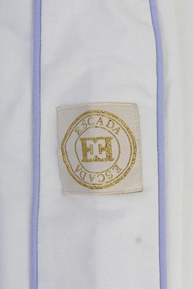 Детские свитшот с длинным рукавом Stripe detailed long sleeve children's sweatshirt Escada, White — фото 4