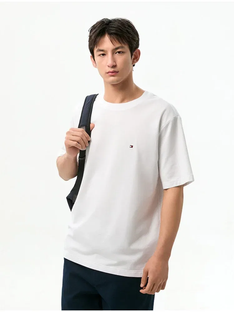 Футболка свободного кроя Relax Fit Terry TOMMY HILFIGER, White