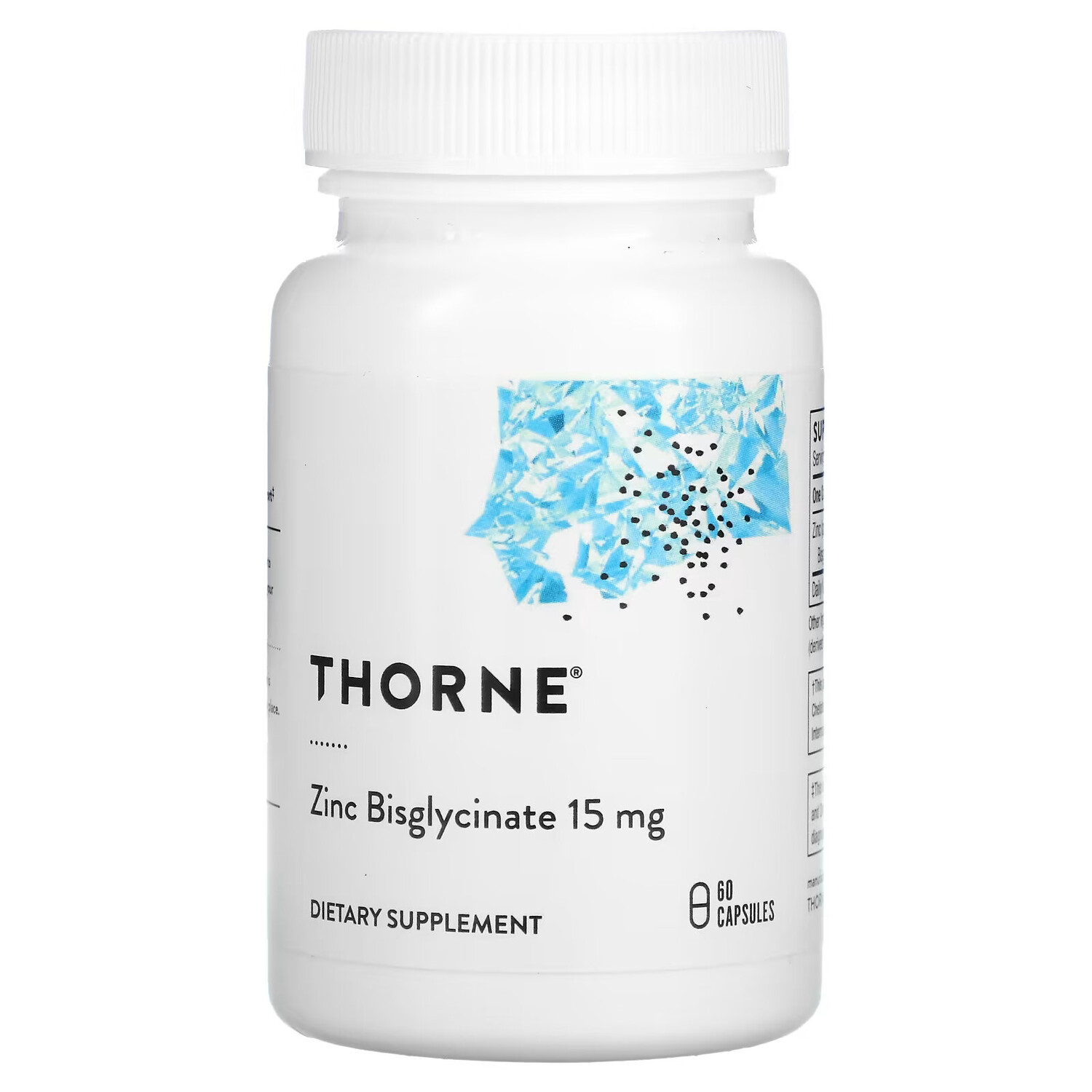 

Thorne Research, бисглицинат цинка, 15 мг, 60 капсул
