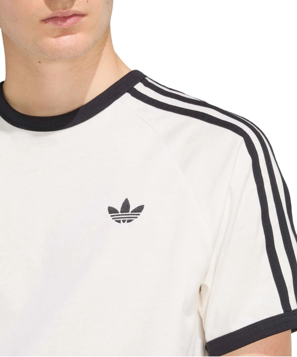 Мужская футболка с длинным рукавомAdidas 3-STRIPES TEE, Белый — фото 2
