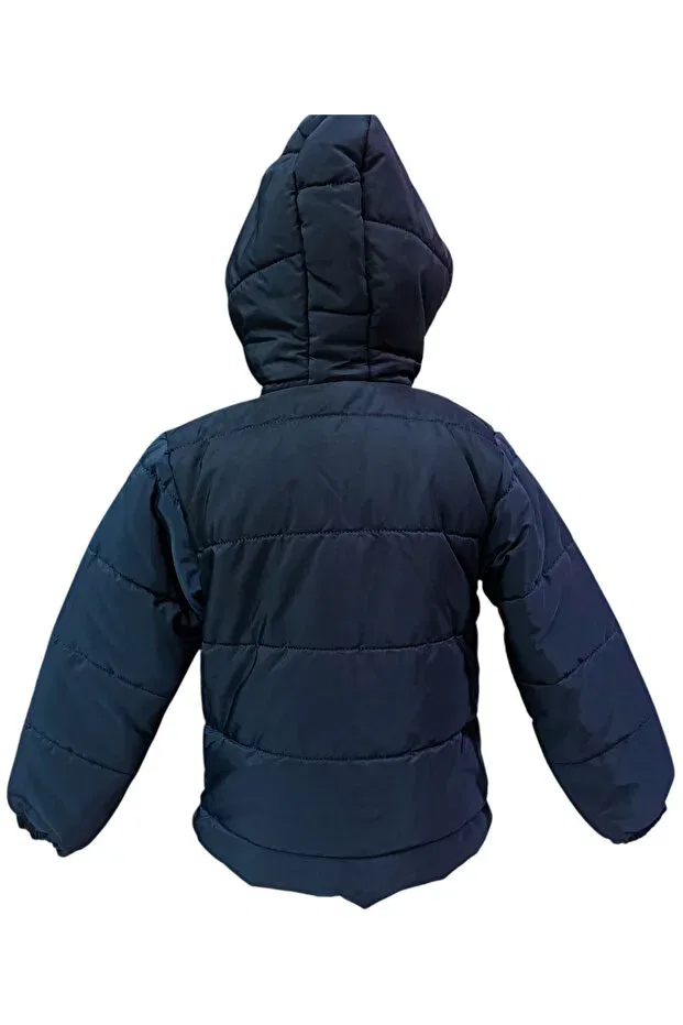 Детское пальто для мальчиков с вышивкой speedy Irem Çocuk Giyim, Navy Blue — фото 2