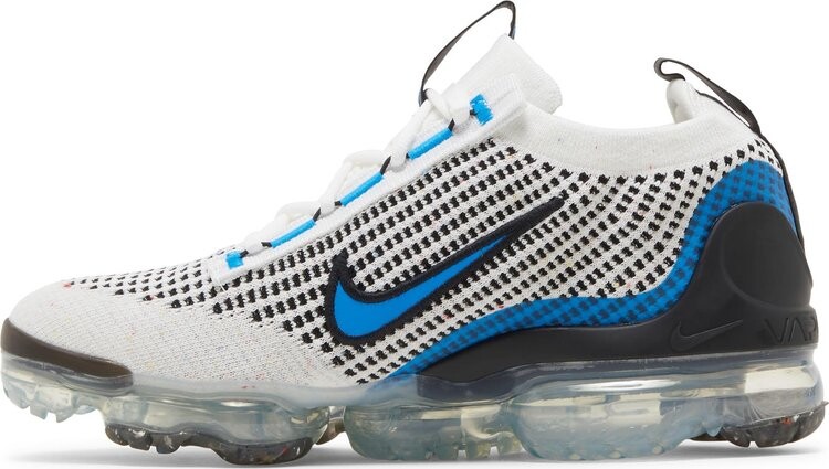 Кроссовки Nike Air VaporMax 2021 Flyknit GS 'White Photo Blue', белый — фото 4