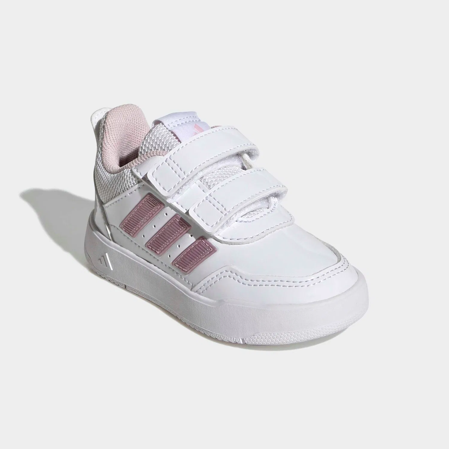 Детские кроссовки с липучками Tensaur Sport 3.0 Adidas, Cloud White/Clear Pink/Grey Two