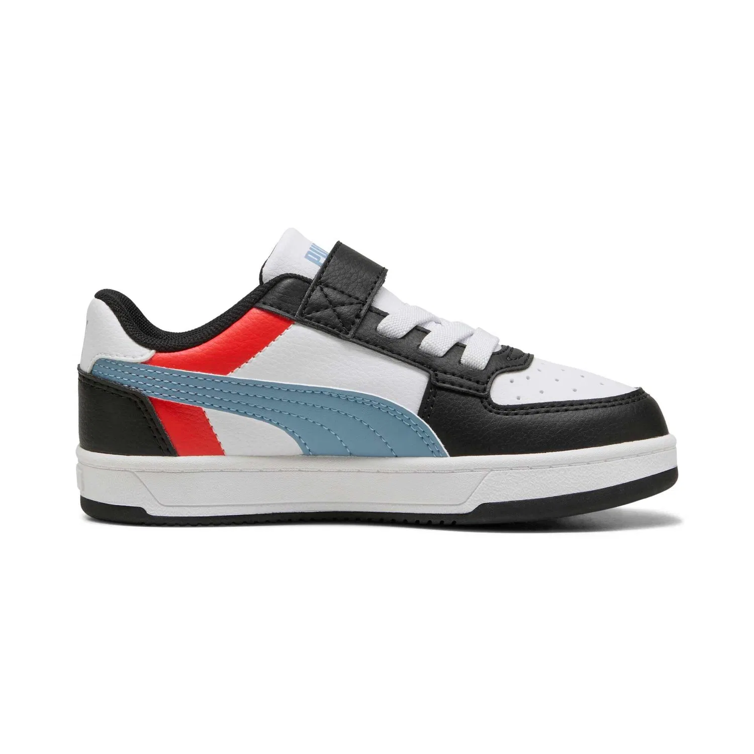 Детские кроссовки для мальчиков Caven Velcro Pre-school PUMA, Block White Cool Blue Black — фото 3