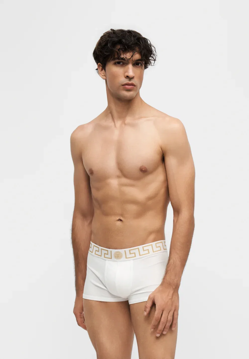 Нижнее белье - боксерские шорты Versace, White/Gold-Coloured