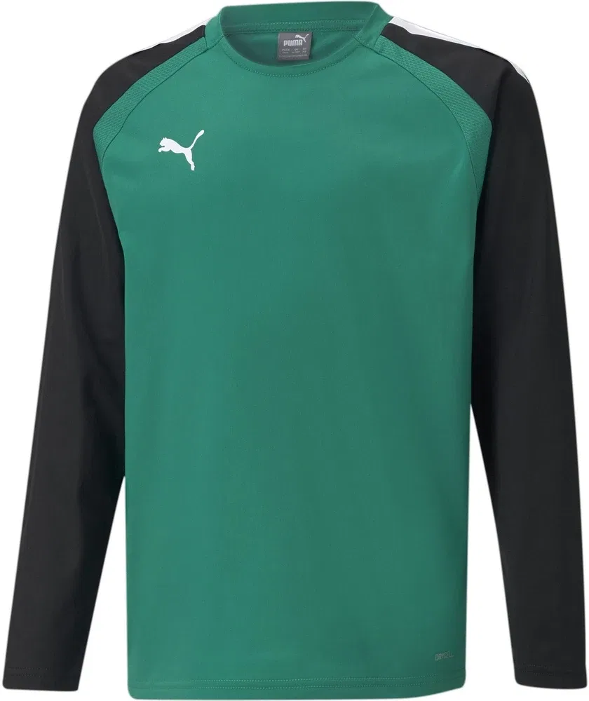 Пуловер тренировочный TeamLIGA Training Sweat Jr Puma, зеленый