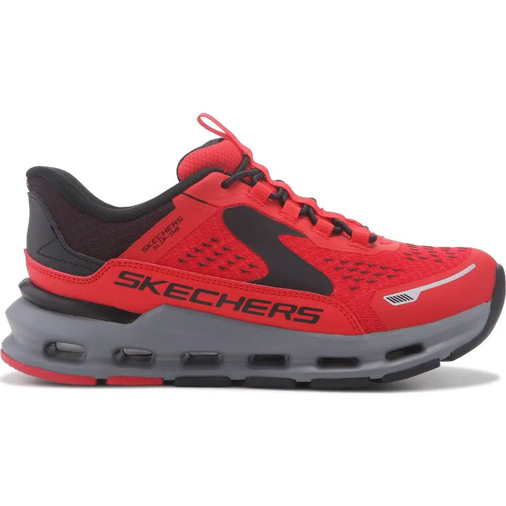 Детские слипоны Glide-Step Plus Skechers, Red/Black — фото 2