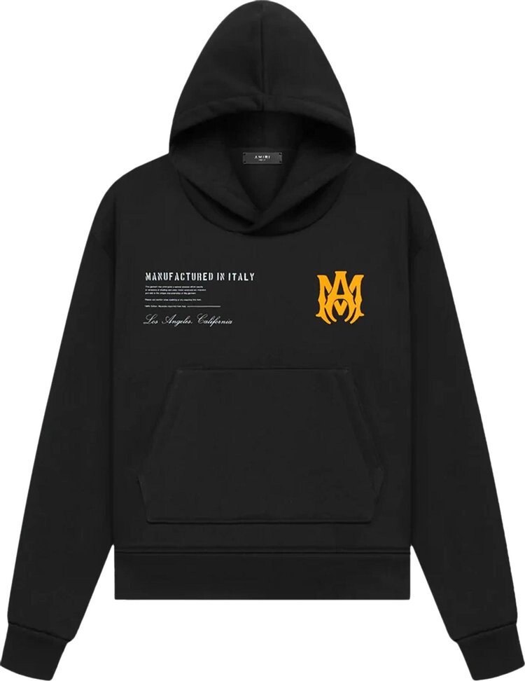 

Худи Amiri Military Specs Stencil Hoodie 'Black', черный